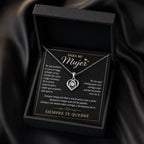 Collar de corazón para mi mujer — Te querré siempre
