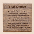 Collar con dedicatoria "A mi Mujer"