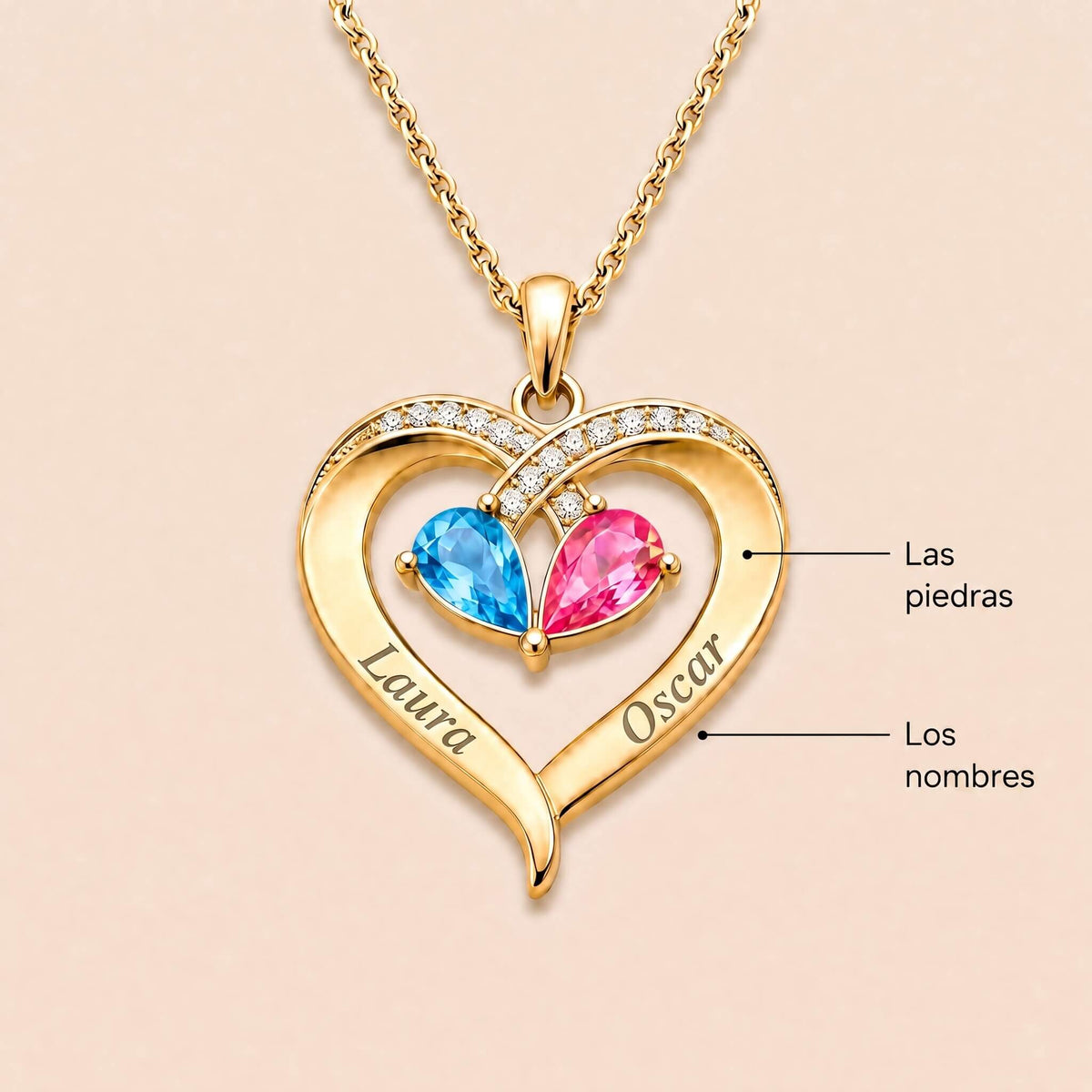 Collar con dedicatoria "A mi Mujer"