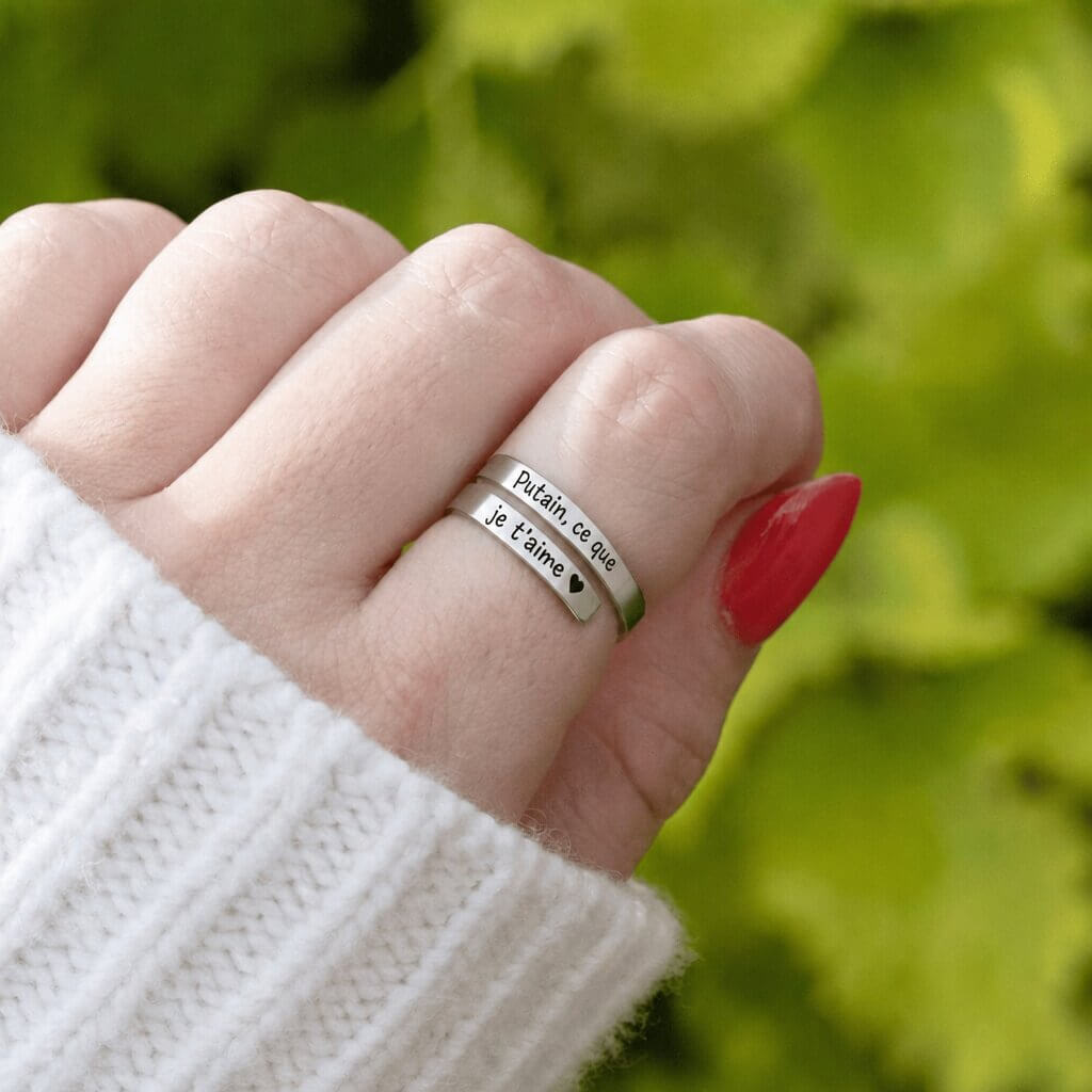 Anillo «J♡der, cómo te quiero»