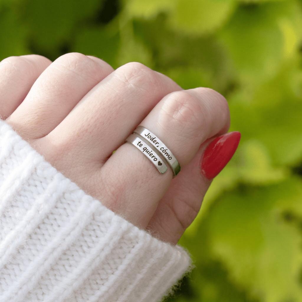 Anillo «J♡der, cómo te quiero»