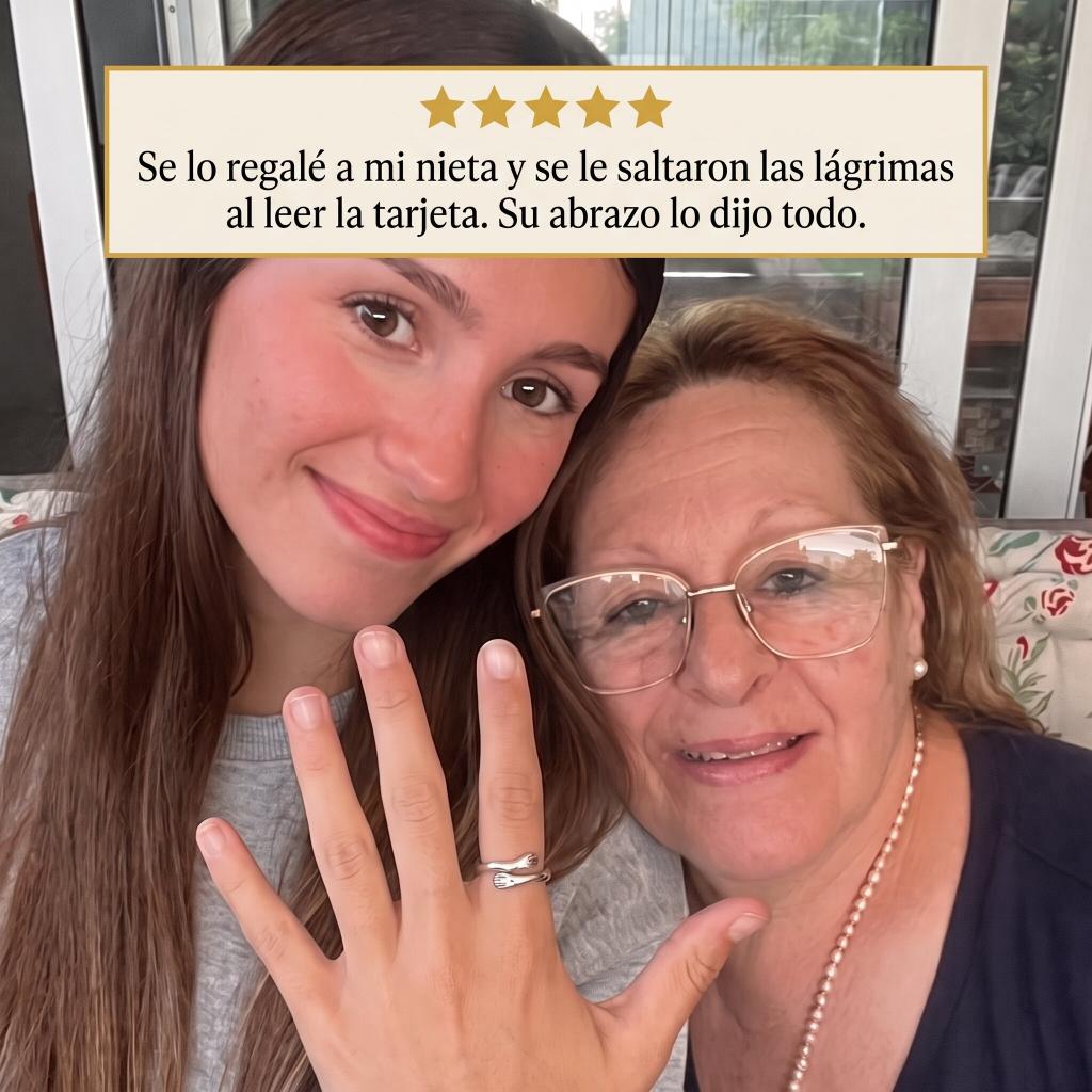 Anillo abrazo para mi nieta