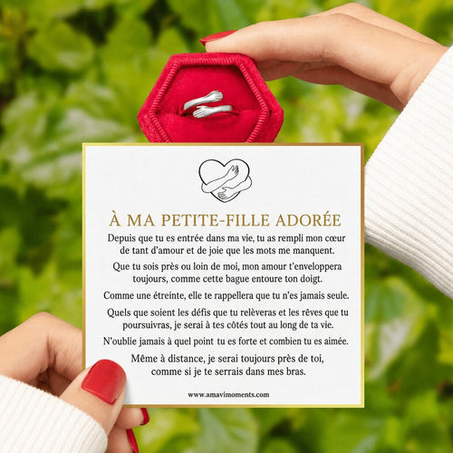 Bague étreinte pour ma petite-fille