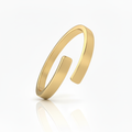 Anillo abierto ajustable dorado sin personalizar