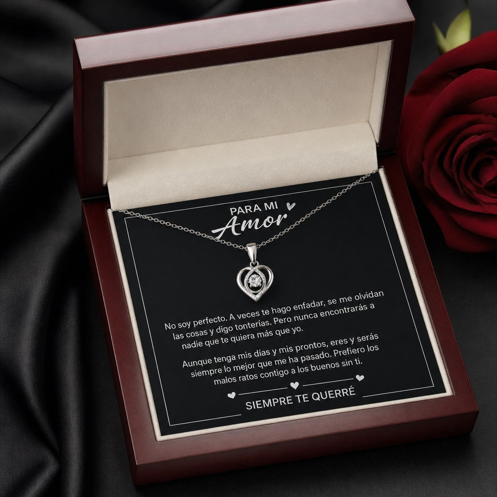 Collar de corazón para mi mujer — Te querré siempre